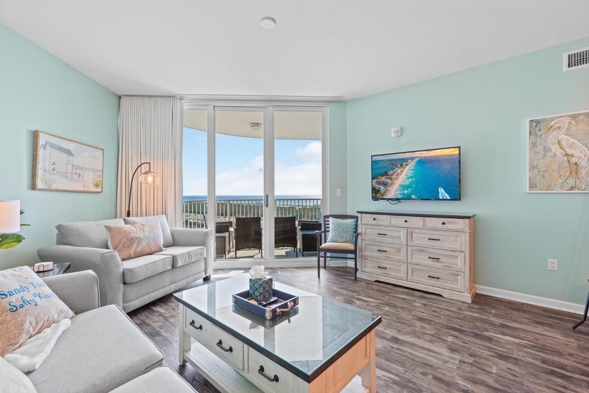 5 Star Resort 11Th Fl Stunning Sunrise 2Br 2Ba King Suite,Pools ,Shuttle Or Walk To Beach Дестін Екстер'єр фото